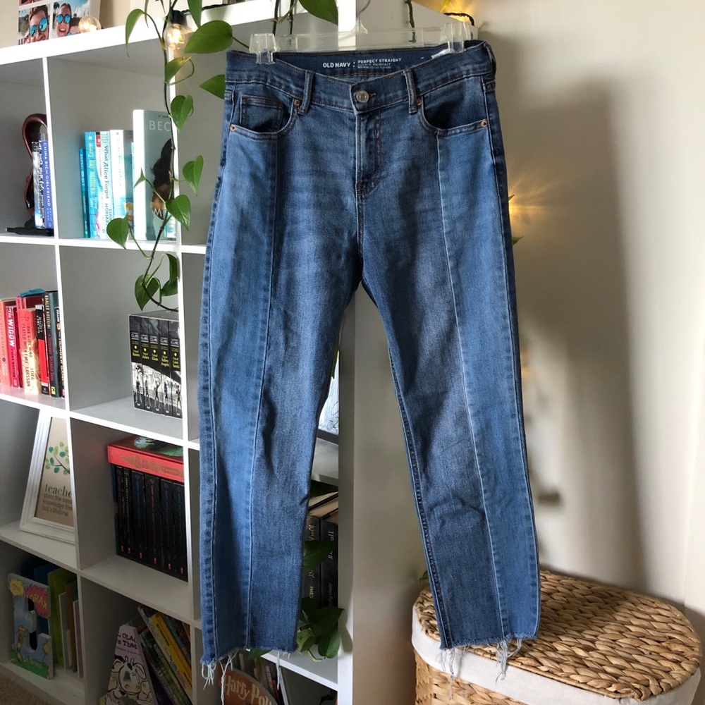 Old Navy two-toned denim jeans